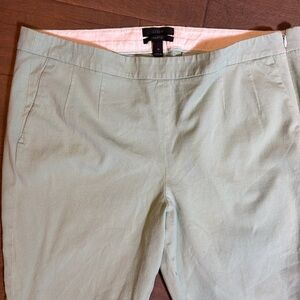J. Crew Mint Green Trousers